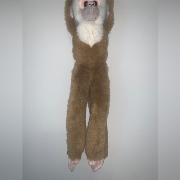 1999 Wild Republic Hanging Monkey 17” Plush Brown  Sticky Hands And Feet GUC - Picture 3 of 16